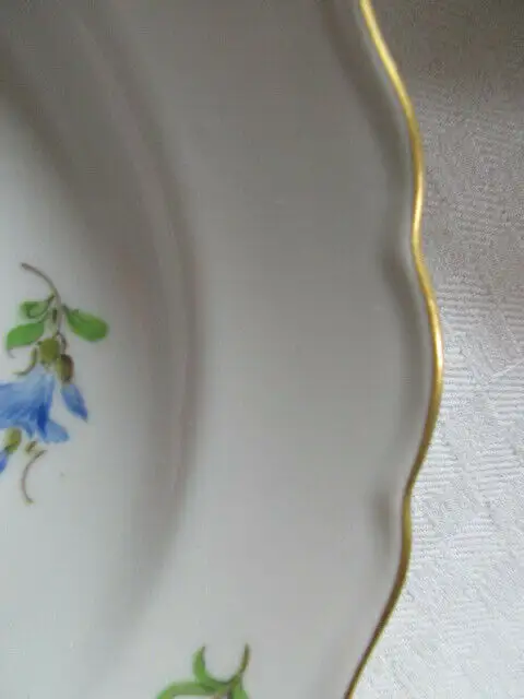 Meissen 5 Teller Kuchenteller Desserteller Streublumen  Ø 18,5 cm  2.Wahl 5