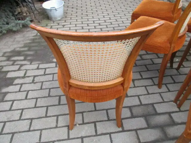 6 alte Stühle Jugendstil um 1910 5