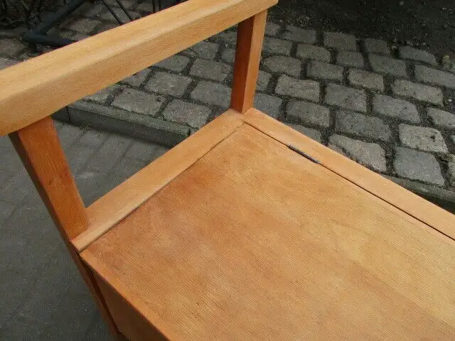 alte  Sitztruhe  Bank Jugendstil um 1910 ,  86 cm breit 2