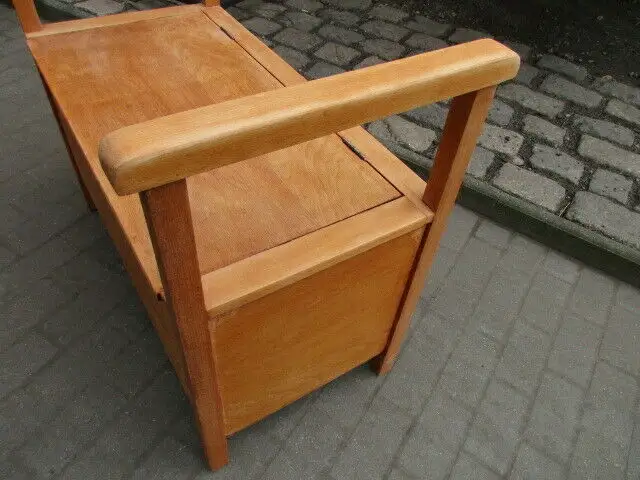 alte  Sitztruhe  Bank Jugendstil um 1910 ,  86 cm breit 3