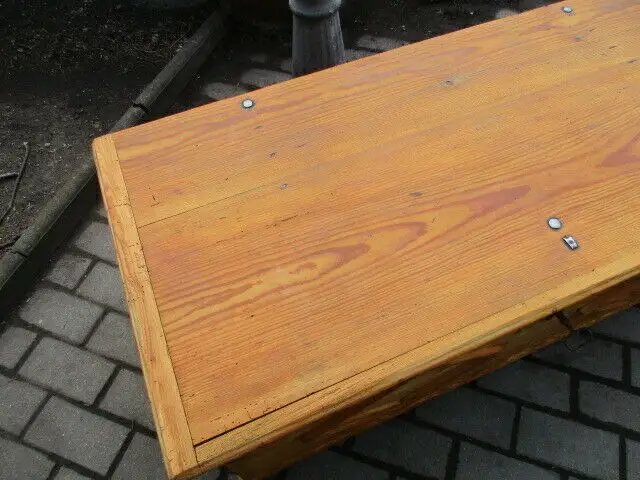 Truhe Flachdeckeltruhe Gründerzeit um 1880 Weichholz Nr. 8 4