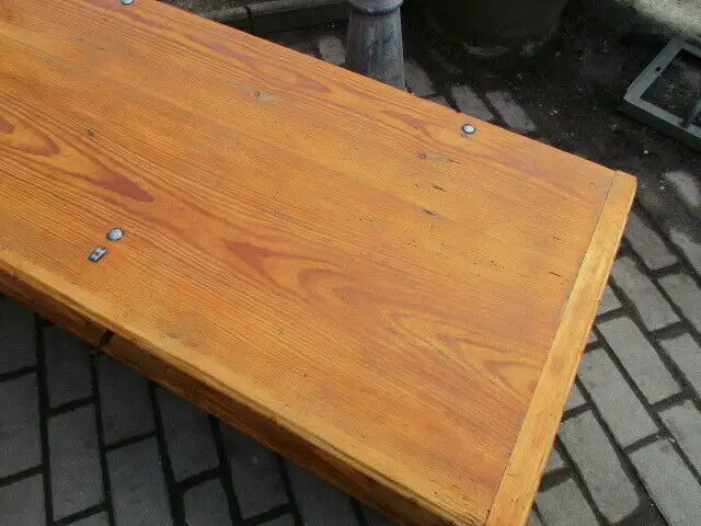 Truhe Flachdeckeltruhe Gründerzeit um 1880 Weichholz Nr. 8 5