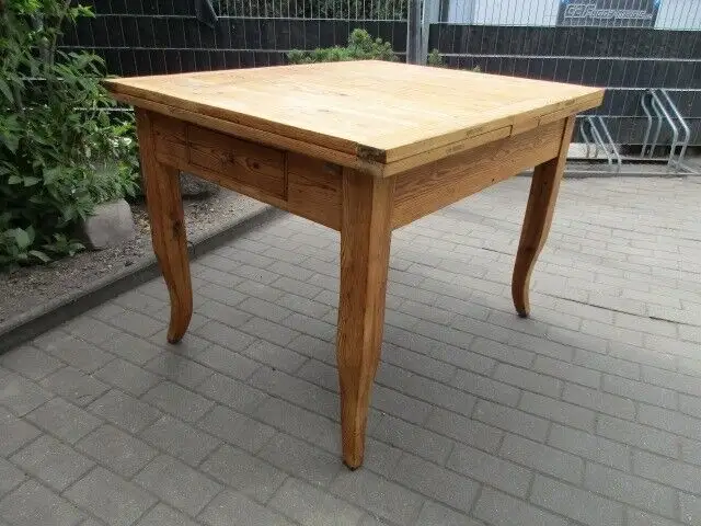 Ausziehtisch / Tisch Esstisch Biedermeier um 1860 Weichholz Nr. 13 0