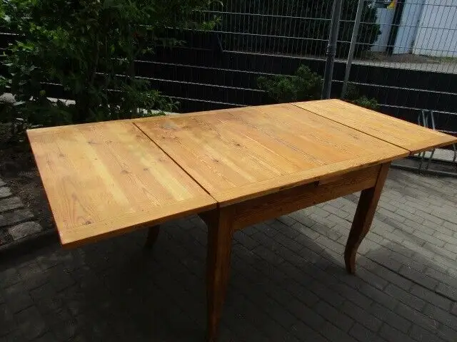 Ausziehtisch / Tisch Esstisch Biedermeier um 1860 Weichholz Nr. 13 7