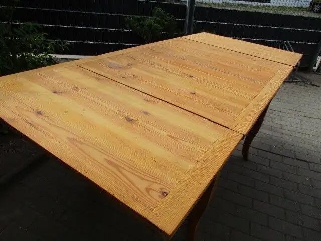 Ausziehtisch / Tisch Esstisch Biedermeier um 1860 Weichholz Nr. 13 8