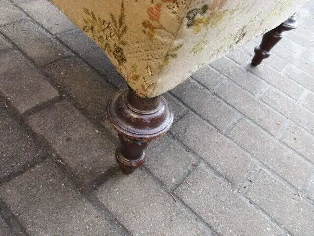 2 alte  Sessel Armlehnstuhl  Gründerzeit um 1890 9