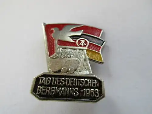 DDR Abzeichen Tag des Bergmanns  1963