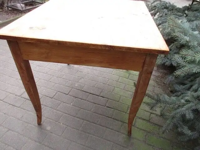 alter Tisch Esstisch Jugendstil Weichholz um 1900  Nr. 11 6