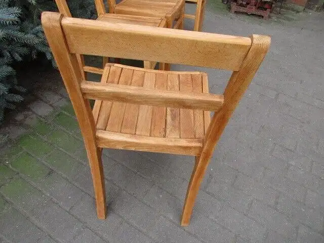 4 alte Stühle Jugendstil um 1910 Holz  Nr. 8 Landhausstil 5