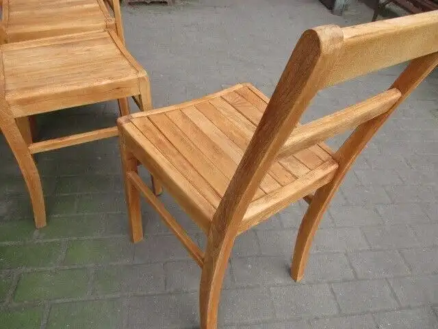4 alte Stühle Jugendstil um 1910 Holz  Nr. 8 Landhausstil 6