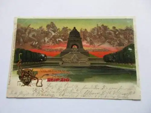 seltene AK Leipzig Völkerschlachtdenkmal 1900