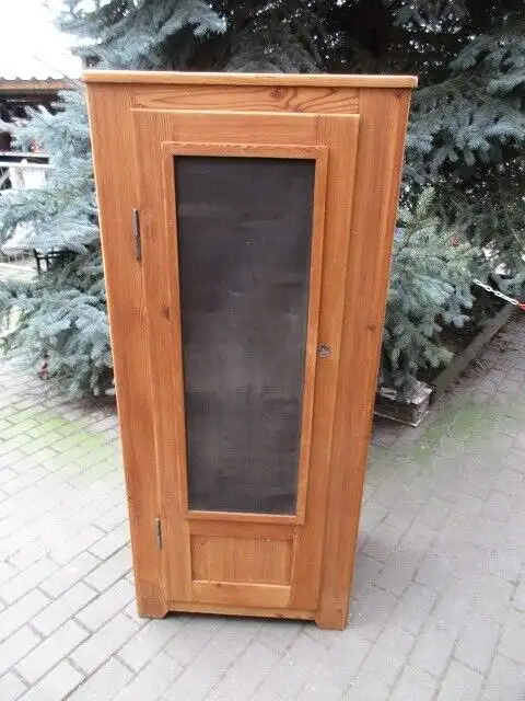 Vorratsschrank Schrank Jugendstil um 1910 Weichholz 1 türig 0