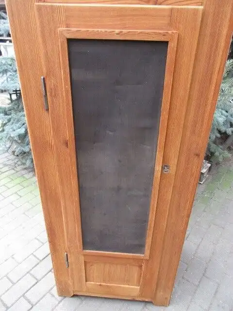 Vorratsschrank Schrank Jugendstil um 1910 Weichholz 1 türig 2