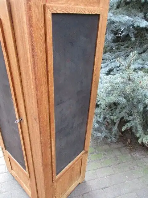Vorratsschrank Schrank Jugendstil um 1910 Weichholz 1 türig 3