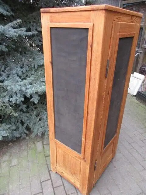 Vorratsschrank Schrank Jugendstil um 1910 Weichholz 1 türig 4