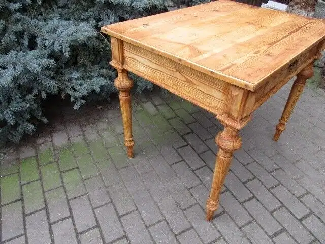 Tisch Esstisch Gründerzeit um 1880 Weichholz Nr. 3 4