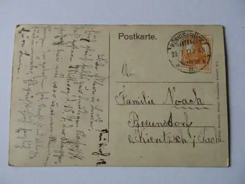 seltene AK Neukirch Gasthof ,Bäckerei usw. 1917