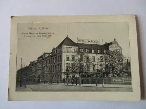 seltene AK Zwickau Hotel Wagner 1927