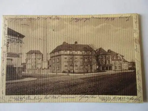 seltene AK Plauen König Albert Bad 1915