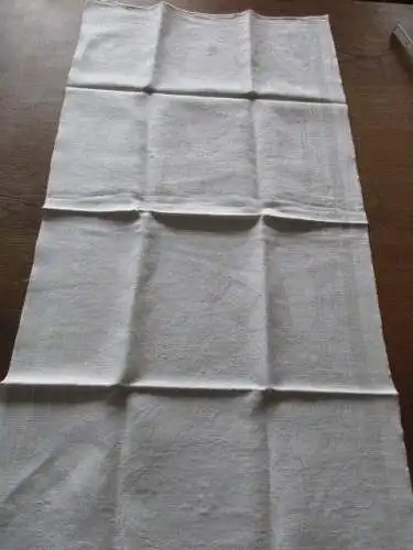 altes Leinen Damast Geschirrtuch um 1920  ( 87 )