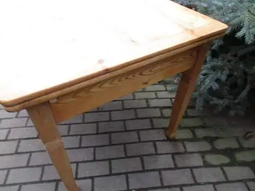 Tisch Esstisch Jugendstil um 1910 Weichholz  zum Ausziehen auf 217 cm