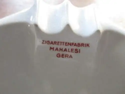 Porzellan Aschenbecher Zigarettenfabrik Gera MAHALESI