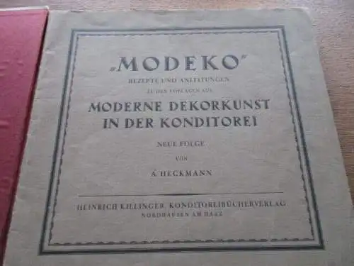 Modeko  moderne Dekorkunst in der Konditorei ca. 1925