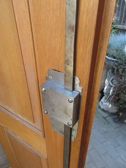 Kleiderschrank Dielenschrank Schrank Jugendstil um 1900 Nussbaum  Zerlegbar 11