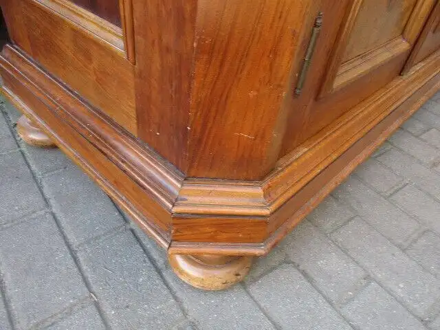 Kleiderschrank Dielenschrank Schrank Jugendstil um 1900 Nussbaum  Zerlegbar 4