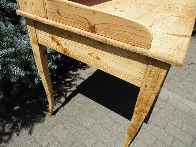 Schreibtisch Biedermeier  um 1870 Weichholz Nr. 4 mit zwei Laden 2