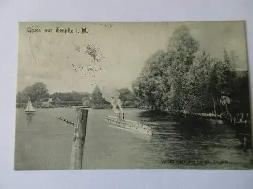 seltene AK Teupitz Brandenburg 1913