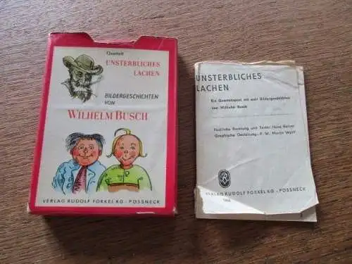 Quartett Unsterbliches Lachen von Wilhelm Busch  Forkel Pössneck 1961