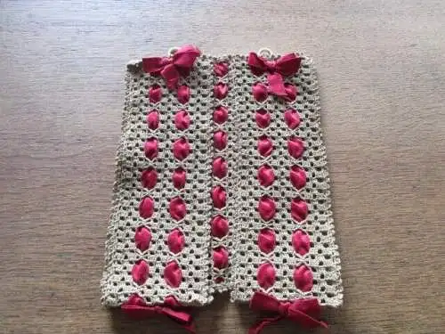 alte Serviettentasche  Klöppelspitze   Handarbeit