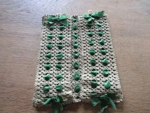 alte Serviettentasche  Klöppelspitze   Handarbeit