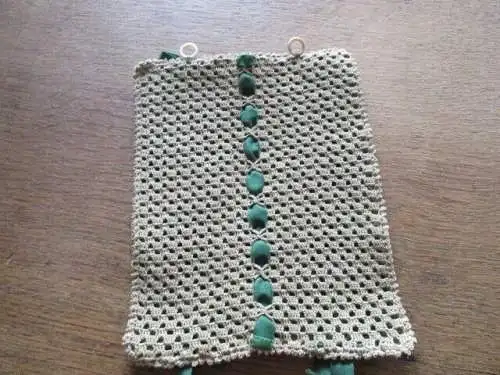 alte Serviettentasche  Klöppelspitze   Handarbeit
