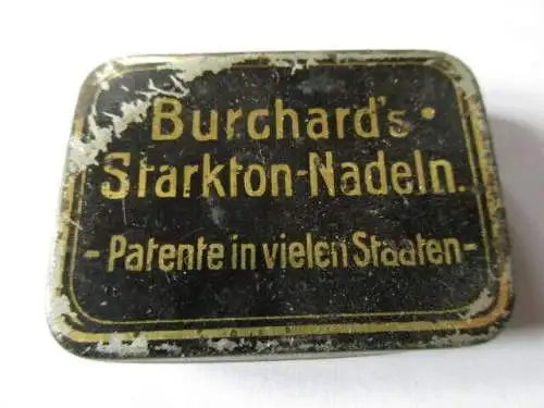 seltene alte Grammophonnadeln Nadeldose Burchards Starkton Nadeln