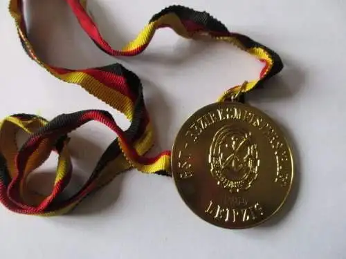 DDR Medaille GST Bezirksmeisterschaft  Leipzig  Gold 1966