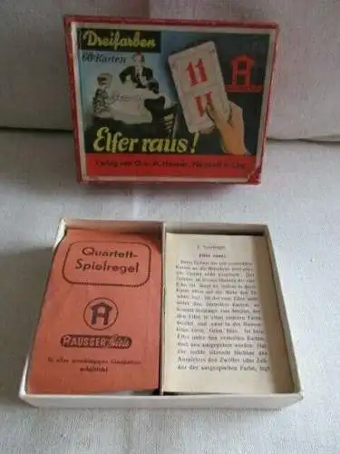 Elfer raus ! Hausser Neustadt 60 Karten komplett 40er Jahre