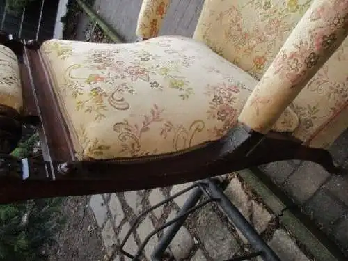 2 alte  Sessel Armlehnstuhl  Gründerzeit um 1890