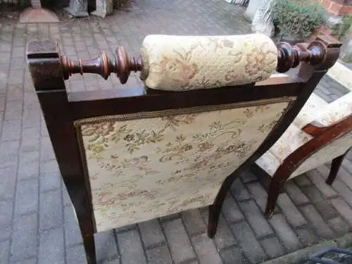 2 alte  Sessel Armlehnstuhl  Gründerzeit um 1890