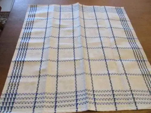 1 altes Leinen Handtücher Geschirrtücher blaue Streifen  ( 191 )