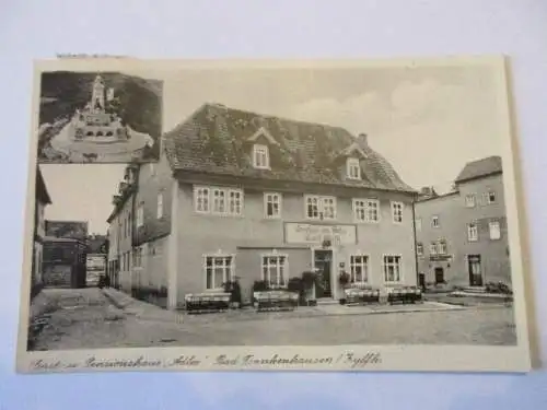 AK Sachsen Bad Frankenhausen Gasthaus zum Adler gel. 3.1.55