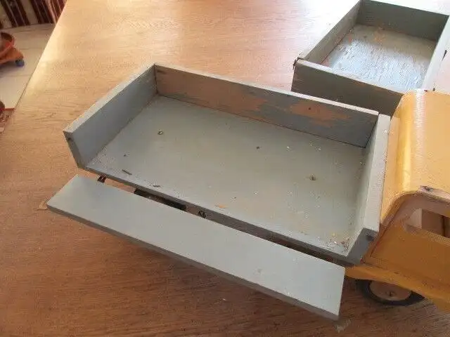 Holz LKW  mit Anhänger 4