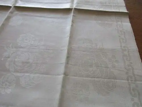 Jugendstil altes Leinen Handtuch Küchentuch Tischläufer ( 99  )