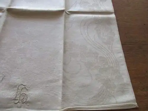 Jugendstil altes Leinen Handtuch Küchentuch Tischläufer ( 177 )