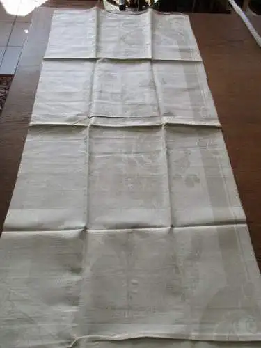 Jugendstil altes Leinen Handtuch Küchentuch Tischläufer ( 53 )