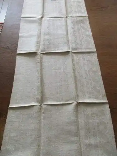 Jugendstil altes Leinen Handtuch Küchentuch Tischläufer ( 239 )