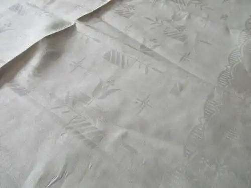 herrliches altes Leinen Tischtuch Tafeltuch feines Jugendstil  um 1910  Nr. 15