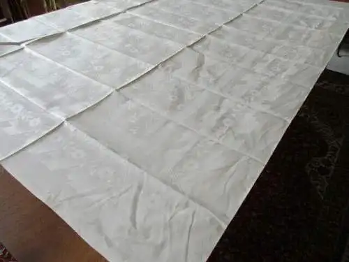 herrliches altes Leinen Tischtuch Tafeltuch feines Jugendstil  um 1910  Nr. 11