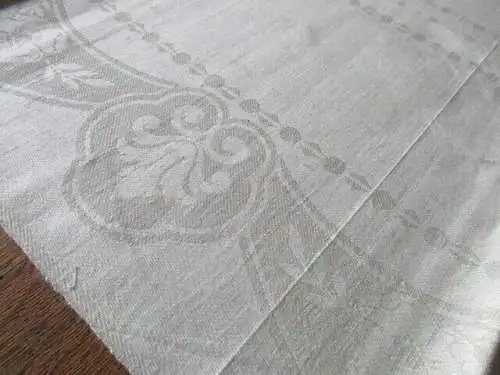 1 altes Leinen Damast Geschirrtuch Jugendstil Monogramm EU   ( 117 ) 